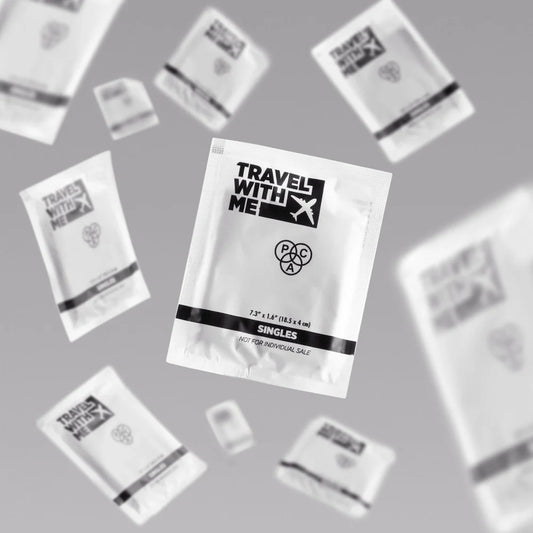 PAC TRAVEL WITH ME CHARCOAL WIPES (SINGLES) (30 N)