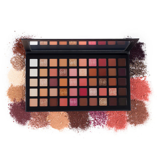PAC ROCK & ROSE EYESHADOW PALETTE (50 COLORS)